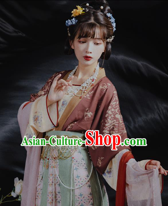 China Ancient Palace Lady Hanfu Dress Traditional Tang Dynasty Royal Princess Historical Clothing China Ancient Palace Lady Hanfu Dress Traditional Tang Dynasty Royal Princess Historical Clothing