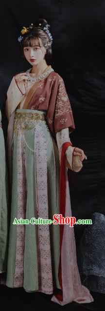 China Ancient Palace Lady Hanfu Dress Traditional Tang Dynasty Royal Princess Historical Clothing China Ancient Palace Lady Hanfu Dress Traditional Tang Dynasty Royal Princess Historical Clothing