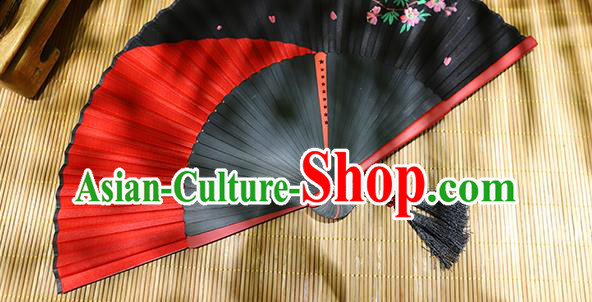 Chinese Tai Chi Fan Classical Accordion Handmade Printing Silk Folding Fan Chinese Tai Chi Fan Classical Accordion Handmade Printing Silk Folding Fan