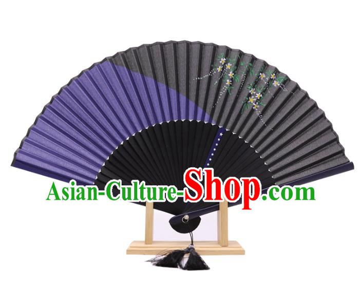 Chinese Classical Accordion Handmade Printing Silk Folding Fan Tai Chi Fan Chinese Classical Accordion Handmade Printing Silk Folding Fan Tai Chi Fan