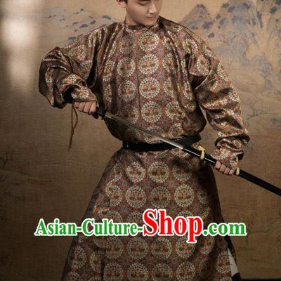 China Ancient Swordsman Hanfu Costume Traditional Tang Dynasty Chivalrous Male Clothing
