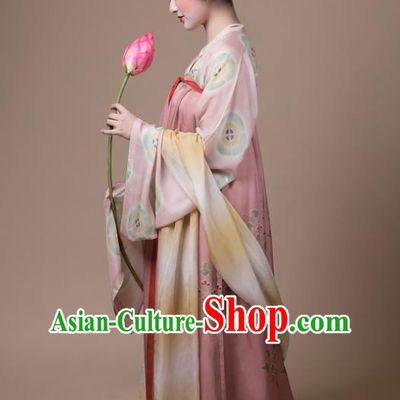 Traditional China Tang Dynasty Royal Princess Historical Clothing Ancient Palace Infanta Hanfu Dress