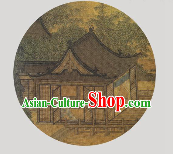 China Traditional Ink Painting Palace Fan Classical Dance Silk Fan Handmade Hanfu Fan China Traditional Ink Painting Palace Fan Classical Dance Silk Fan Handmade Hanfu Fan