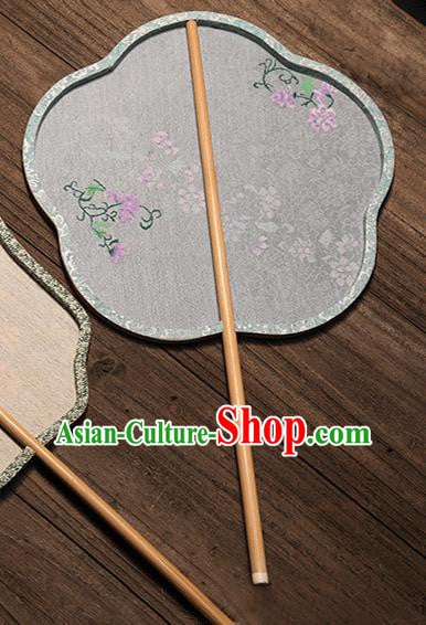 China Classical Dance Fan Handmade Painting Silk Fan Traditional Plum Blossom Palace Fan China Classical Dance Fan Handmade Painting Silk Fan Traditional Plum Blossom Palace Fan