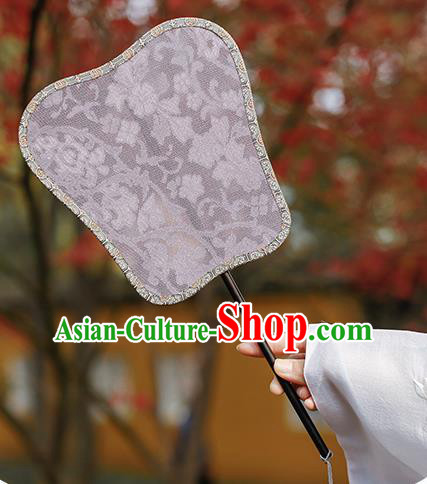China Classical Lilac Silk Fan Handmade Palace Fan Traditional Song Dynasty Princess Fan China Classical Lilac Silk Fan Handmade Palace Fan Traditional Song Dynasty Princess Fan