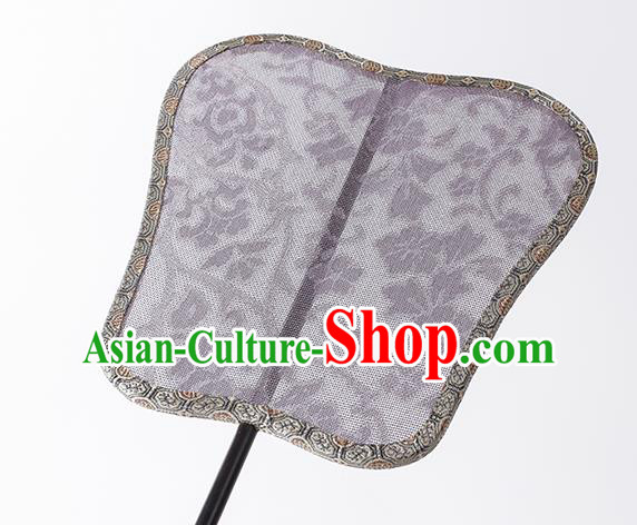 China Classical Lilac Silk Fan Handmade Palace Fan Traditional Song Dynasty Princess Fan China Classical Lilac Silk Fan Handmade Palace Fan Traditional Song Dynasty Princess Fan