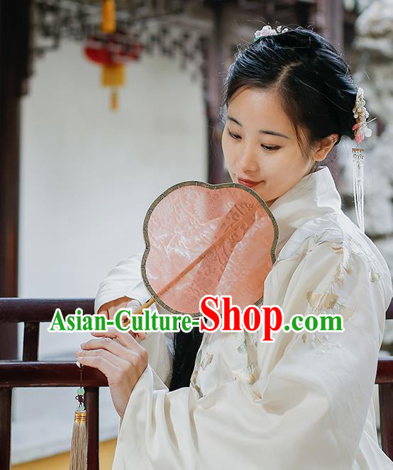 China Traditional Song Dynasty Princess Fan Handmade Palace Fan Classical Jacquard Pink Silk Fan China Traditional Song Dynasty Princess Fan Handmade Palace Fan Classical Jacquard Pink Silk Fan
