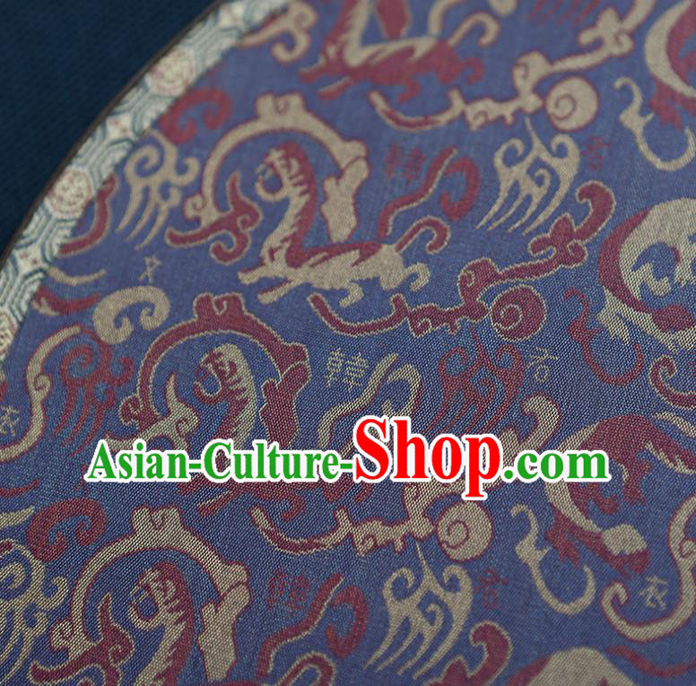 China Classical Dance Palace Fan Traditional Purple Silk Fan Handmade Hanfu Circular Fan China Classical Dance Palace Fan Traditional Purple Silk Fan Handmade Hanfu Circular Fan