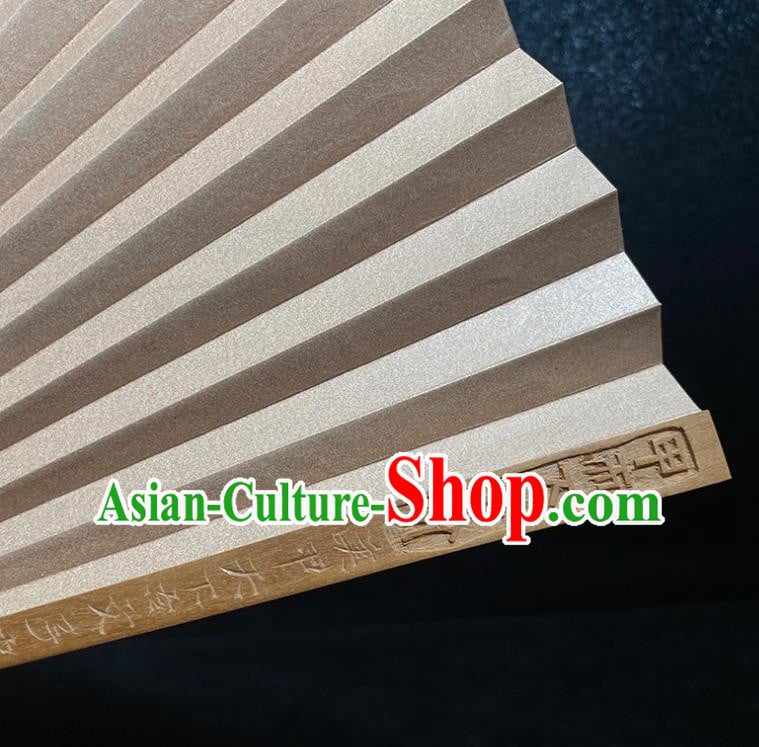 Chinese Ink Painting Accordion Classical Sandalwood Fan Handmade Folding Fan Chinese Ink Painting Accordion Classical Sandalwood Fan Handmade Folding Fan
