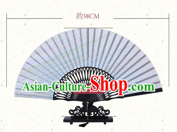 Chinese Traditional Flax Accordion Classical Folding Fan Handmade Bamboo Fan Chinese Traditional Flax Accordion Classical Folding Fan Handmade Bamboo Fan