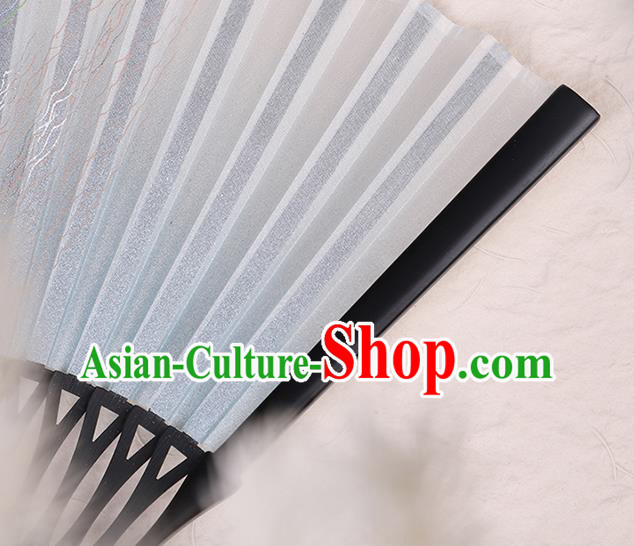 Chinese Traditional Flax Accordion Classical Folding Fan Handmade Bamboo Fan Chinese Traditional Flax Accordion Classical Folding Fan Handmade Bamboo Fan