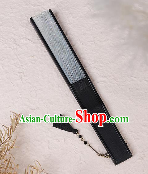 Chinese Traditional Flax Accordion Classical Folding Fan Handmade Bamboo Fan Chinese Traditional Flax Accordion Classical Folding Fan Handmade Bamboo Fan