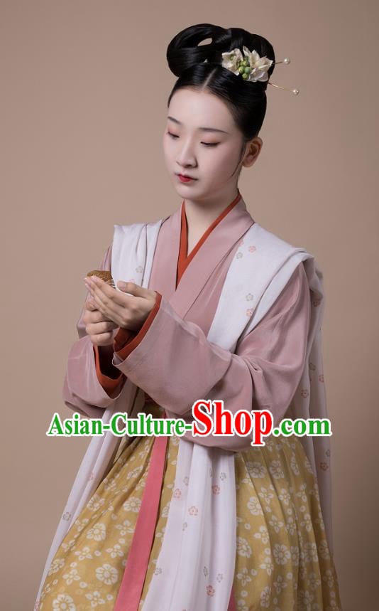 China Traditional Song Dynasty Court Maid Replica Costumes Ancient Palace Lady Hanfu Dress Clothing China Traditional Song Dynasty Court Maid Replica Costumes Ancient Palace Lady Hanfu Dress Clothing