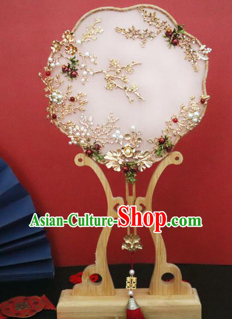 China Handmade Ancient Princess Palace Fan Classical Silk Fan Traditional Pomegranate Fan China Handmade Ancient Princess Palace Fan Classical Silk Fan Traditional Pomegranate Fan