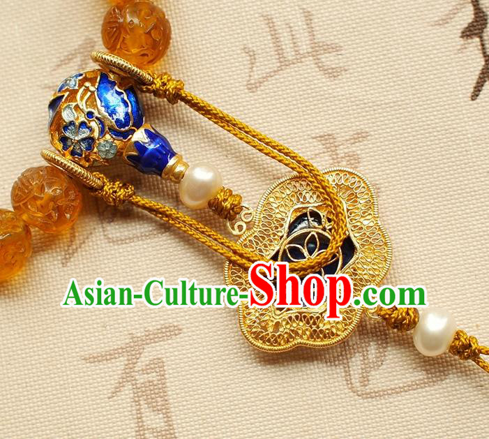 Chinese Traditional Qing Dynasty Topaz Beads Bracelet National Cheongsam Lapis Brooch Chinese Traditional Qing Dynasty Topaz Beads Bracelet National Cheongsam Lapis Brooch