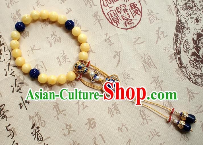 Chinese National Cheongsam Beeswax Brooch Traditional Qing Dynasty Lapis Bracelet Chinese National Cheongsam Beeswax Brooch Traditional Qing Dynasty Lapis Bracelet