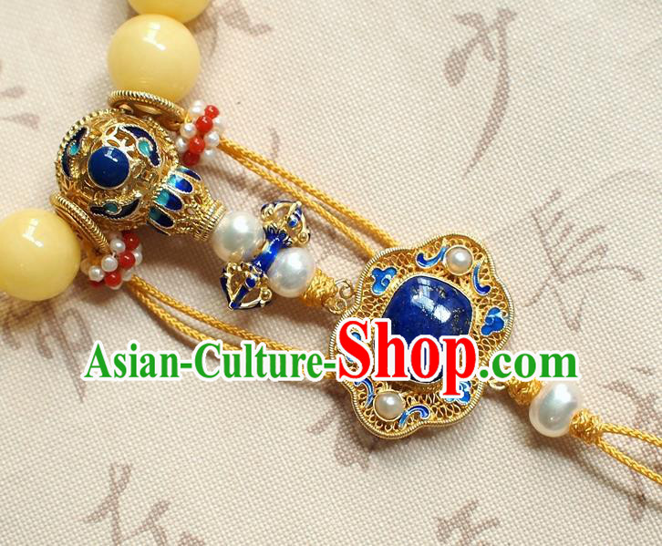 Chinese National Cheongsam Beeswax Brooch Traditional Qing Dynasty Lapis Bracelet Chinese National Cheongsam Beeswax Brooch Traditional Qing Dynasty Lapis Bracelet