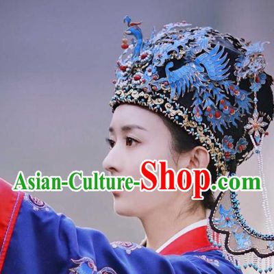 Chinese Drama The Story Of MingLan Headwear Ancient Song Dynasty Imperial Countess Phoenix Coronet