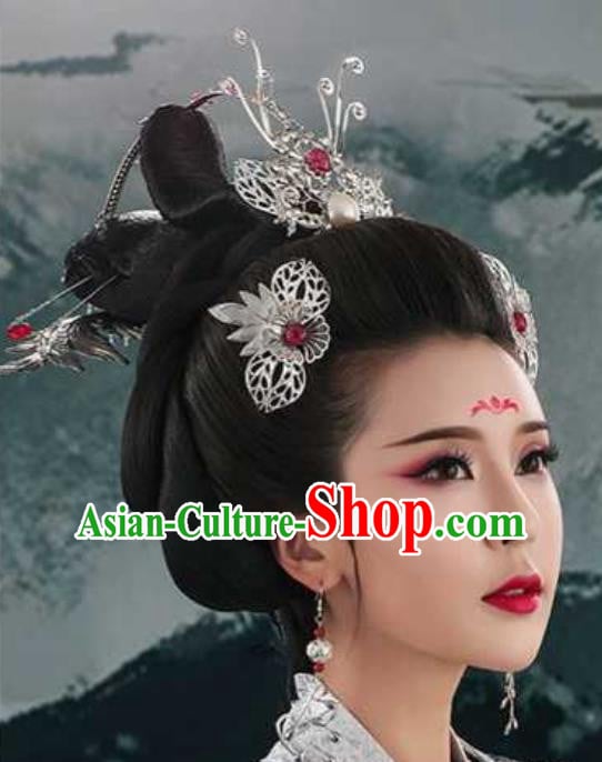 Chinese Traditional Tang Dynasty Empress Hair Accessories Ancient Queen Hairpins Chinese Traditional Tang Dynasty Empress Hair Accessories Ancient Queen Hairpins