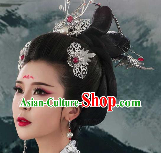 Chinese Traditional Tang Dynasty Empress Hair Accessories Ancient Queen Hairpins Chinese Traditional Tang Dynasty Empress Hair Accessories Ancient Queen Hairpins