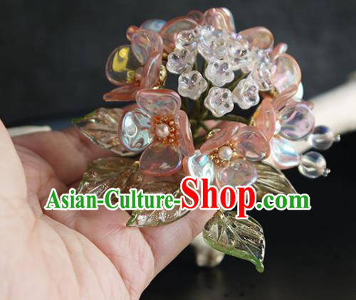 Chinese Ancient Imperial Concubine Hairpin Traditional Ming Dynasty Hydrangea Hair Stick Chinese Ancient Imperial Concubine Hairpin Traditional Ming Dynasty Hydrangea Hair Stick