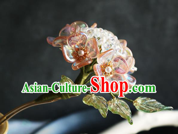 Chinese Ancient Imperial Concubine Hairpin Traditional Ming Dynasty Hydrangea Hair Stick Chinese Ancient Imperial Concubine Hairpin Traditional Ming Dynasty Hydrangea Hair Stick
