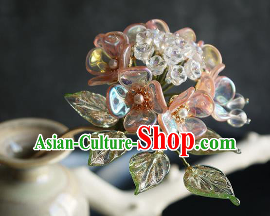 Chinese Ancient Imperial Concubine Hairpin Traditional Ming Dynasty Hydrangea Hair Stick Chinese Ancient Imperial Concubine Hairpin Traditional Ming Dynasty Hydrangea Hair Stick