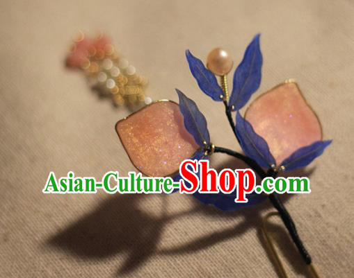 Chinese Traditional Song Dynasty Hair Stick Ancient Young Lady Peach Hairpin Chinese Traditional Song Dynasty Hair Stick Ancient Young Lady Peach Hairpin
