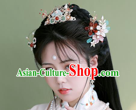 Chinese Ancient Princess Shell Flowers Hairpin Traditional Ming Dynasty Hair Stick Chinese Ancient Princess Shell Flowers Hairpin Traditional Ming Dynasty Hair Stick