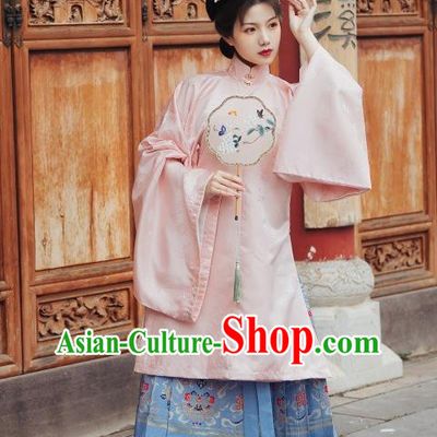 China Ancient Noble Countess Hanfu Costumes Traditional Ming Dynasty Imperial Concubine Clothing