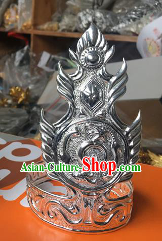 Chinese Ancient King Argent Hairdo Crown Traditional Ming Dynasty Prince Hair Accessories Chinese Ancient King Argent Hairdo Crown Traditional Ming Dynasty Prince Hair Accessories