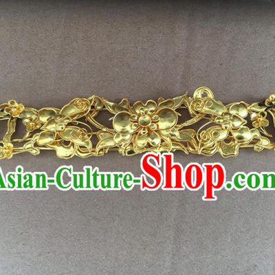 Chinese Traditional Wedding Hair Accessories Ancient Court Woman Golden Butterfly Hairpin