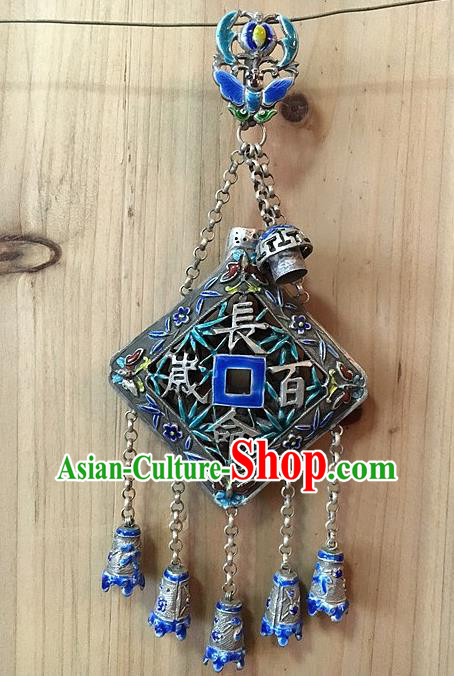 Chinese Handmade Silver Breastpin Pendant Traditional Cheongsam Cloisonne Brooch Accessories Chinese Handmade Silver Breastpin Pendant Traditional Cheongsam Cloisonne Brooch Accessories
