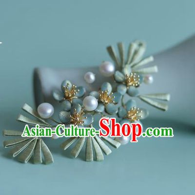 Chinese Ancient Princess Silk Pine Hair Stick Traditional Hanfu Hairpin