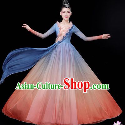 China Spring Festival Gala Opening Dance Dress Chorus Group Stage Performance Clothing