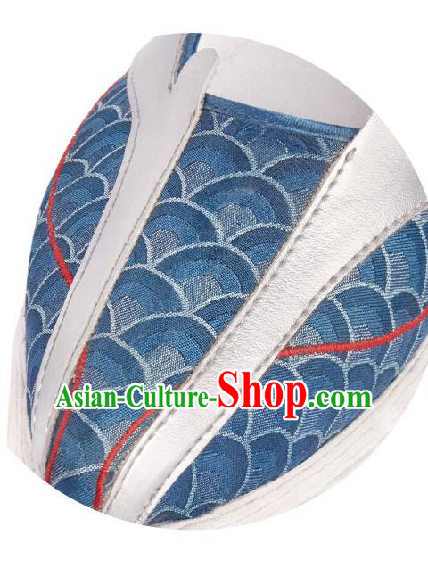 China National Dragon Horn Shoes Traditional Hanfu Shoes Handmade Navy Cloth Shoes China National Dragon Horn Shoes Traditional Hanfu Shoes Handmade Navy Cloth Shoes