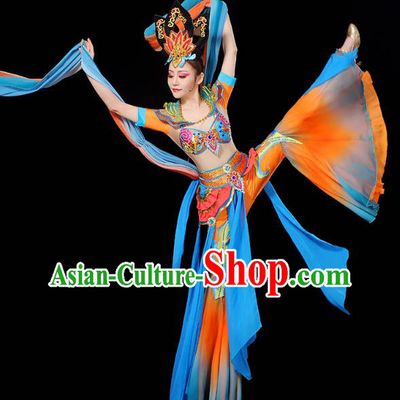 China  Flying Apsaras Dance Clothing Classical Dance Dress Traditional Stage Performance Garment