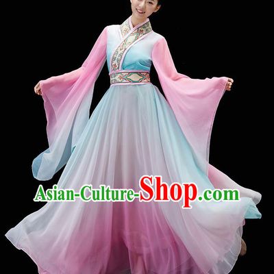 China Classical Dance Dress Traditional Umbrella Dance Garment Solo Dance Clothing