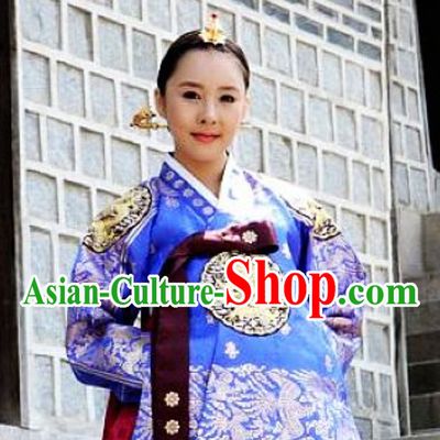 Korean Classical Imperial Costume Traditional Korean Queen Princess Ceremony Costumes for Women