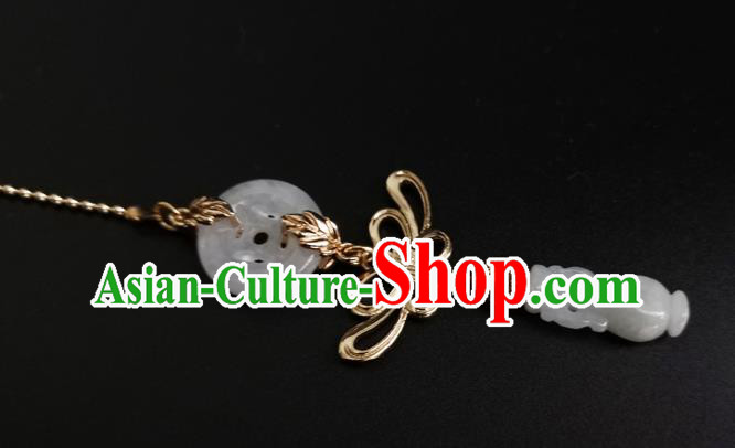 Chinese Traditional Hanfu Jade Vase Pendant National Cheongsam Brooch Jewelry Chinese Traditional Hanfu Jade Vase Pendant National Cheongsam Brooch Jewelry