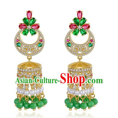 Asian Indian Belly Dance Earrings India Bollywood Princess Ear Accessories