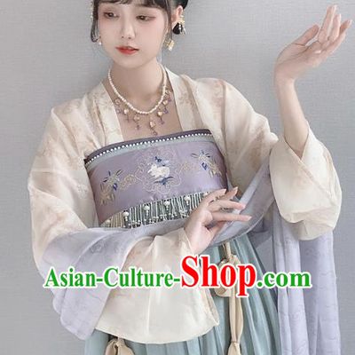 China Ancient Palace Lady Hanfu Dress Garment Traditional Tang Dynasty Princess Historical Clothing Full Set
