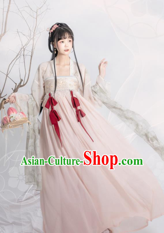 Traditional China Tang Dynasty Princess Historical Clothing Ancient Palace Lady Hanfu Dress Garment Traditional China Tang Dynasty Princess Historical Clothing Ancient Palace Lady Hanfu Dress Garment