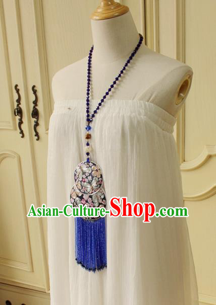 China Handmade Embroidered Black Gourd Sachet Necklet Accessories Traditional Cheongsam Necklace China Handmade Embroidered Black Gourd Sachet Necklet Accessories Traditional Cheongsam Necklace