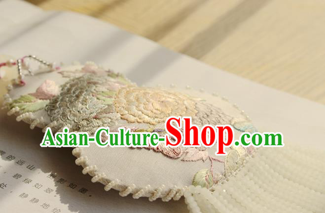 China Traditional Cheongsam Necklace Accessories Handmade Double Side Embroidered Gourd Tassel Necklet China Traditional Cheongsam Necklace Accessories Handmade Double Side Embroidered Gourd Tassel Necklet