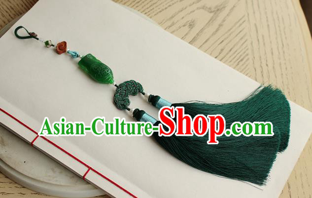 Chinese National Jade Waist Tassel Pendant Classical Qipao Dress Brooch Chinese National Jade Waist Tassel Pendant Classical Qipao Dress Brooch