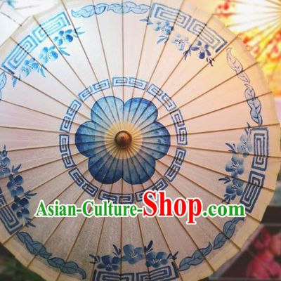 China Handmade Painting Oil Paper Umbrella Traditional Stage Performance Oilpaper Umbrella Classical Dance Umbrellas
