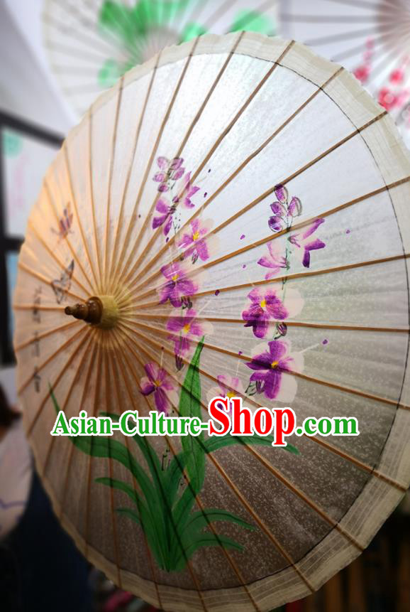 China Ink Painting Phalaenopsis Orchids Oil Paper Umbrella Traditional Hanfu Umbrella Handmade Oilpaper Umbrella China Ink Painting Phalaenopsis Orchids Oil Paper Umbrella Traditional Hanfu Umbrella Handmade Oilpaper Umbrella