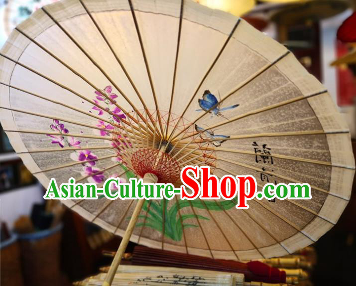 China Ink Painting Phalaenopsis Orchids Oil Paper Umbrella Traditional Hanfu Umbrella Handmade Oilpaper Umbrella China Ink Painting Phalaenopsis Orchids Oil Paper Umbrella Traditional Hanfu Umbrella Handmade Oilpaper Umbrella