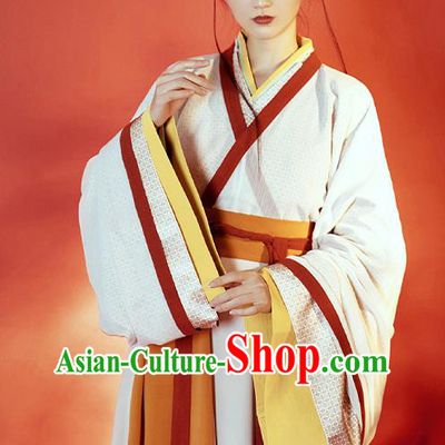 China Ancient Imperial Concubine Hanfu Dress Garment Traditional Jin Dynasty Court Princess Historical Costumes